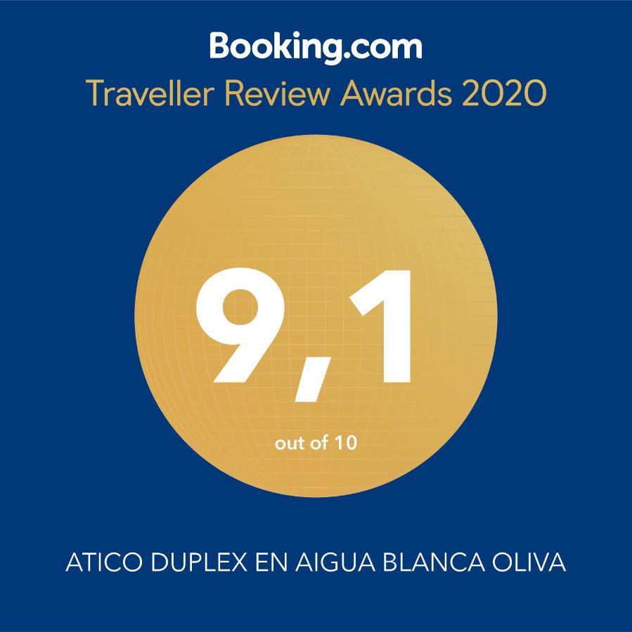 Апартаменты Atico Duplex En Aigua Blanca Олива Экстерьер фото